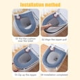 thumbnail image 4 of Thickened Washable Toilet Seat Cushion Cover, Warm Version, Perfect for Household Use, 4 of 6