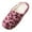 Pink, variant on Womens Mens Slippers Leopard Fluffy Plush Lined House Shoes Outdoor Indoor Comfy