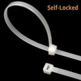 thumbnail image 4 of Cable Zip Ties 8 Inch (1 000 Packs)  Durable 40 LB Strength Nylon Electronic Cable Management Ties (8 Inch  White  1000 Pieces), 4 of 7