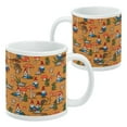 thumbnail image 2 of Gnomes Toadstools and Mushrooms Pattern White Mug, 2 of 4