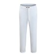 thumbnail image 3 of Admvng Golf Pants Men Pants Solid Color Drawstring Breathable Cotton Linen Loose Casual Pants S-3XL, 3 of 3