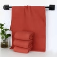 thumbnail image 7 of PiccoCasa Cotton Soft Waffle Weave Kitchen Dish Towels 4PCS 13"x27" Brick Red, 7 of 7