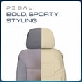 thumbnail image 2 of Pedali Strada Vegan Leather Seat Covers with Headrest Covers, 2-Piece, Tan, Airbag Compatible, Extra Padding for Most Cars, SUVs and Crossovers, 2 of 8