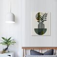 thumbnail image 4 of ARISTURING  Boho Wall Decor Sage Green Leaves Wall Art Mid Century Wall Decor Modern Abstract Geometric Plant Canvas Wall Art Dark Green Boho Wall Art Prints, 4 of 5