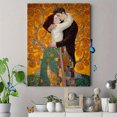 thumbnail image 4 of Klimt Kiss Mosaic Canvas Print Wall Art Home Decor for Living Room Bedroom Hotel Office Restaurant, 4 of 8