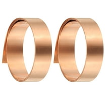 Uxcell 0.07x10x1000mm Copper Thin Foil Sheet Roll, 99.9% Pure Copper Tape Strip Flashing Metal Sheet Foil Plate
