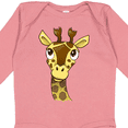 thumbnail image 4 of Inktastic Cute Giraffe Boys or Girls Long Sleeve Baby Bodysuit, 4 of 5