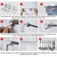 thumbnail image 2 of Wosthever Estante para utensilios de pared de acero, ganchos para colgar de una barra, organizador a prueba de herrumbre, muebles, baño, cocina, Organizadores de utensilios de cocina, 2 of 6