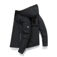 thumbnail image 3 of Chaqueta con capucha para hombre, abrigo de algodón a prueba de viento con cremallera, parka gruesa y cálida, estilo informal, novedad de invierno, 2024, 3 of 5