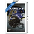 thumbnail image 3 of NFL Baltimore Ravens - Helmet 16 Wall Poster, 14.725" x 22.375", Framed, 3 of 5