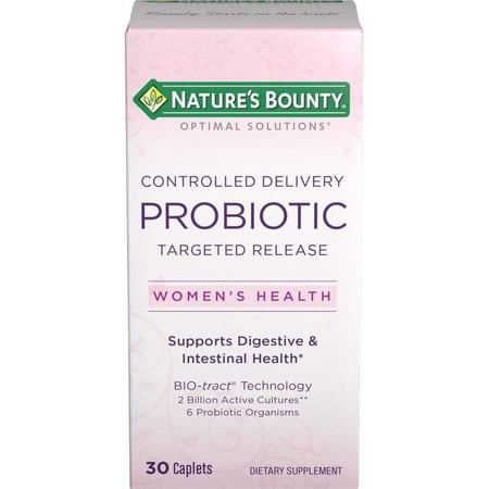 Nature's Bounty Optimal Solutions Probiotic Caplets, 30 Ct, 3-Pack