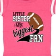 thumbnail image 4 of Inktastic Little Sister and Biggest Fan Football Player Girls Baby Bodysuit, 4 of 5