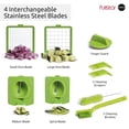 thumbnail image 3 of Picadora y rebanadora de verduras Fullstar X OTOTO Croc Chop, 3 of 7