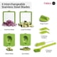 thumbnail image 3 of Picadora y rebanadora de verduras Fullstar X OTOTO Croc Chop, 3 of 7