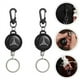 thumbnail image 1 of Llavero retráctil con cuerda de acero | Aleación y plástico de alta resiliencia | Extensión de 23,6 pulgadas | Clip de cinturón, Carbono, Seguro de cerradura | Llave de Alta Resistencia para, 1 of 6
