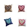 thumbnail image 2 of tamizeot Coussin Rose Coussin Pompon Doux et Robuste, Coussins 3D, et Chaise Blanc 45cmx45cm, 2 of 6