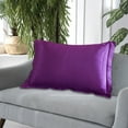 thumbnail image 4 of Solid Color Silk Pillowcase Silk No Zipper Envelope Pillow Pillow Cover, 4 of 6
