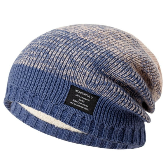 ZSQDM Men's and Women's Woolen Knitted Hats with Thick Winter Warm Head Circumference beanies Womens Hats Scarf ,Hat,& Gloves Gas Cap