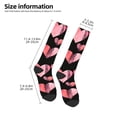 thumbnail image 2 of Naloa Hearts Thigh High Socks Extra Long Stretchy Sock Women Over Knee High Opaque Stocking Daily Wear, 2 of 6