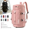 thumbnail image 1 of Mochila deportiva de viaje - Bolsa impermeable de gimnasio de 45L con compartimento para zapatos y separación húmeda/seca para natación, yoga y fitness, 1 of 2