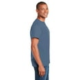 thumbnail image 4 of Gildan Short Sleeve T-Shirt for Men, Heavy Cotton Crewneck Classic Shirt, Indigo Blue Tee, 5XL, 4 of 6