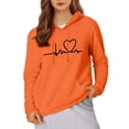 thumbnail image 7 of CQONEPT Womens Fleece Lined Hooded Swetashirts Print Long Sleeve Pullovers Tops Casual Fall Winter Clothes with Pockets Orange XL, 7 of 7