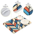 thumbnail image 3 of Yayeee Dish Drying Mat for Kitchen Counter 16"x18" Microfiber Absorbent Pad, Blue Geometric, 3 of 7