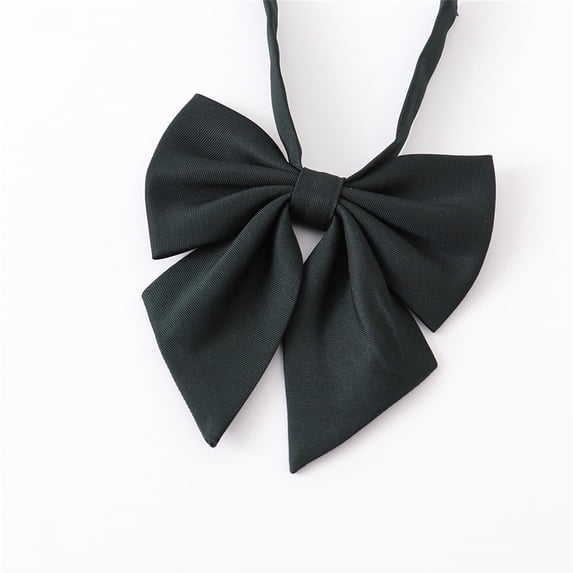 hengsof Girls' School Uniform Bow Tie, Children's Fashionable Solid Color Cute Bow Tie, Suitable for Preppy Style Shirts