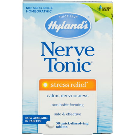 Hyland's Nerve Tonic Stress Relief Tablets, Natural Relief of Stress, 50 (The Best Stress Relief Tablets)