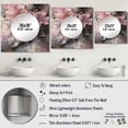 thumbnail image 4 of Designart "Blooming Pink Hydrangeas" Floral Hydrangea Pink Large Square Mirror - Square Bedroom Mirror Printed Wall Decor - Traditional Square Printed Wall Mirror Art, 4 of 5