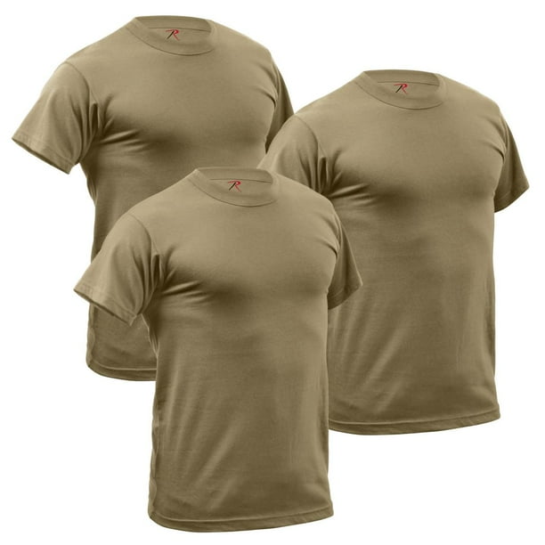 Rothco Rothco 3Pack Quick Dry Moisture Wicking TShirt, AR 6701
