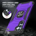 thumbnail image 7 of Casetego for Samsung Galaxy S23 FE Case,Military Grade Rugged Cell Phone Cover with Kickstand Shockproof TPU Protection Bumper Matte Textured Design,Purple, 7 of 7