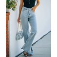 thumbnail image 2 of Ruiatoo Relaxed Fit Jeans for Women Mid Rise Straight Leg Causal Bootcut Jean Light Blue M, 2 of 4