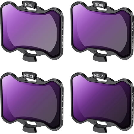 K&F CONCEPT Upgrade 4Pack ND Filter Kit Drone Lens Accessories, Compatible with DJI Avata 2, ND8/16/32/64 Neutral Density Filters, Multi-Coated HD Optical Glass/Gimbal Safe