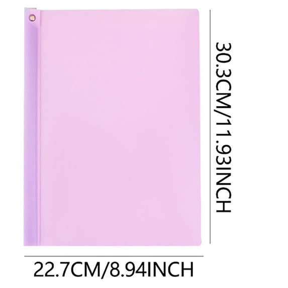 Clearance Under $2, 1 Pack A4 Report Cover with Sliding Bar, Clear Front Presentation Folder, Swivel Bar File Folder for Documents & Resumes, Office Organizer, One Size(A)