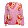 thumbnail image 7 of Fun Pizza Women's Floral Printed Sweatshirt Long Sleeve Crewneck Casual Loose Vintage Graphic Pullover Tops, 7 of 7