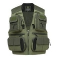 thumbnail image 3 of Chaleco de pesca con mosca, chaqueta sin mangas, chaleco transpirable y ajustable, chaleco utilitario L, 3 of 9