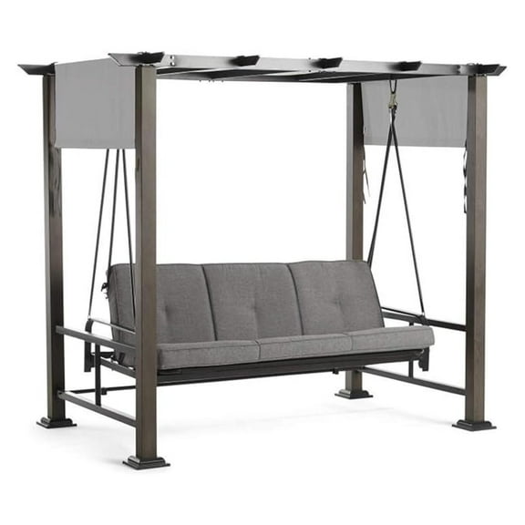 Broyhill Pergola Daybed Replacement Canopy - RipLock 350 - Slate Gray - Model 10133-19-10018A