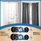 thumbnail image 5 of Barras de cortina dobles de 2.5 cm de 71.1 a 223.5 cm ajustables resistentes para puerta corredera de vidrio patio recámara cocina negro, 5 of 7