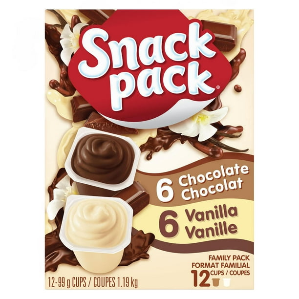 Pouding au chocolat et vanille de Snack Pack® format familial