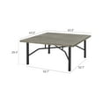 thumbnail image 6 of Ulax Furniture 63.2"W x 63.2"L Outdoor/Indoor Aluminum Square Dining Table with 1.96” Umbrella Hole for 8 Person, 6 of 6