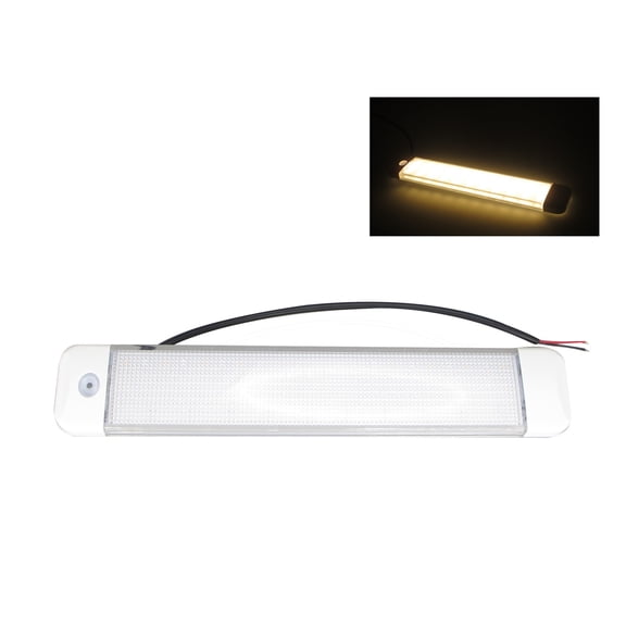 Pactrade Marine Boat Car RV Bur LED Courtesy Ceiling Light 10-30V Touch Switch Warm White/Blue