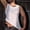 White, variant on Sleeveless Summer Tops Refreshing Polyamid Red Crew Neck Solid Pull-on Romance Modern Leisure Tank Tops Red,Free Size