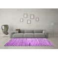 thumbnail image 3 of Ahgly Company Indoor Rectangle Solid Purple Modern Area Rugs, 7' x 10', 3 of 4