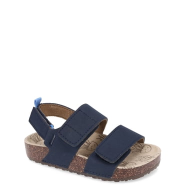 Wonder Nation Baby & Toddler Boys Two Strap Footbed Sandals