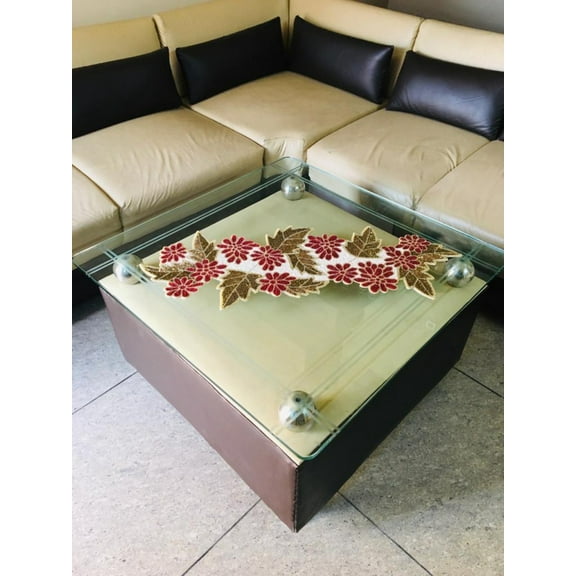 Light & Pro Beaded Glitz Colorful Table Runner