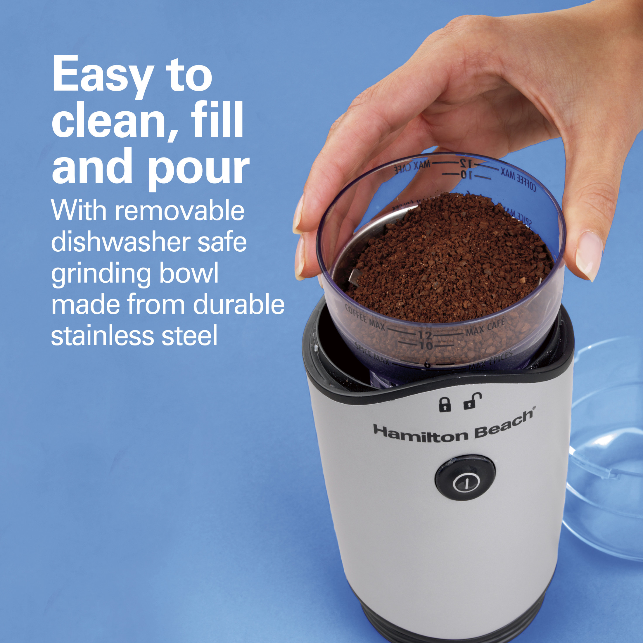 Hamilton Beach Electric Coffee Grinder, 12 Cup photo 2