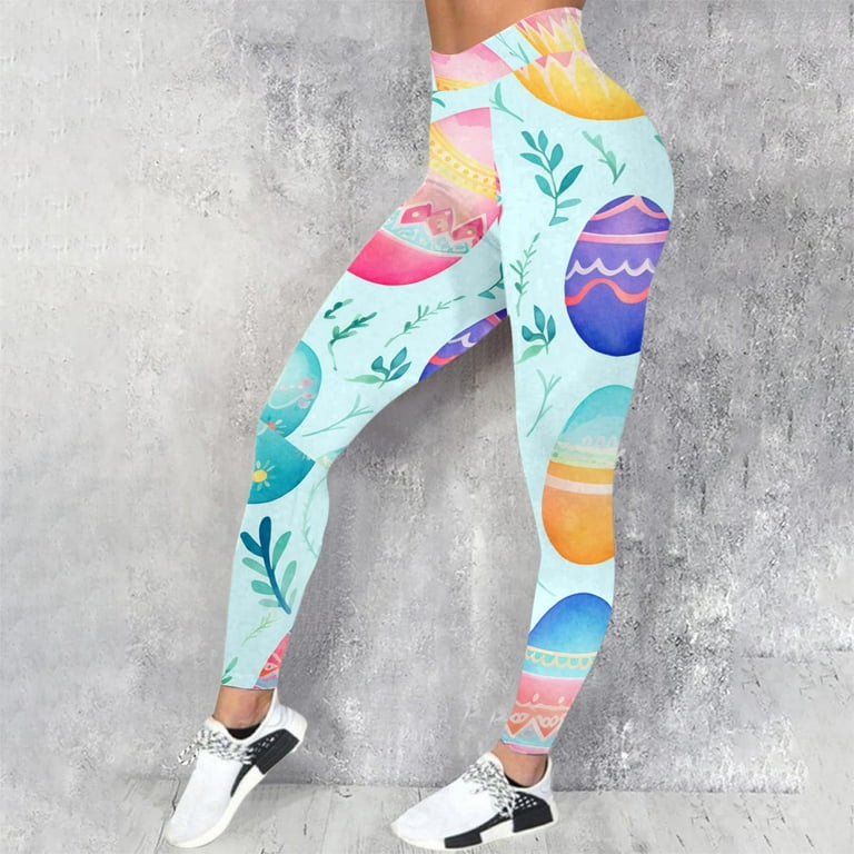 Womens Halara Pants Women's Casual Sports Yoga Slacks Colorful Easter Print  Tight Leggings Casual Training Slacks Wrangler Riggs Workwear Pants For  Woman 