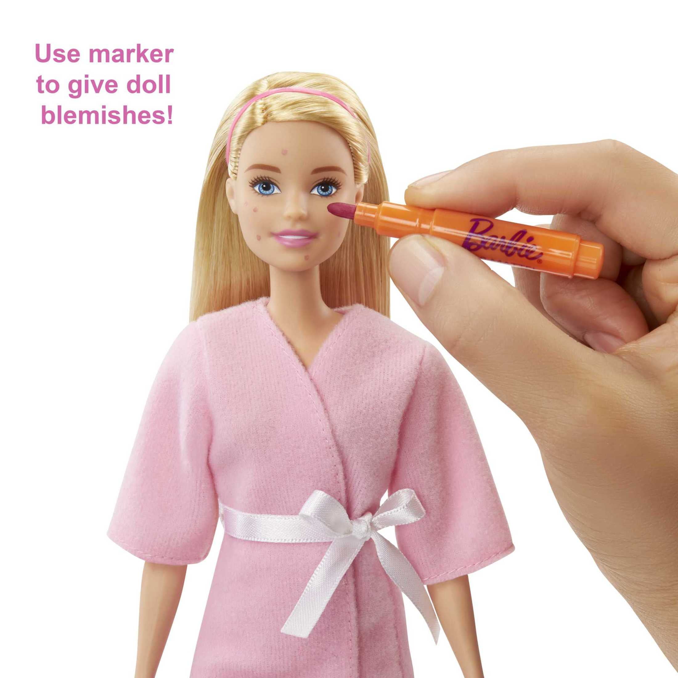 Barbie Spa Day Playset Blonde Doll with Activity Set Toys Pretend Play Puppy Accessories Walmart