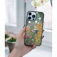 thumbnail image 5 of FINCIBO Soft Rubber Protector Cover Case for Apple iPhone 13 Pro Max 6.7" 2021 (NOT FIT Apple iPhone 13 mini 5.4" 2021/iPhone 13 Pro 6.1" 2021/iPhone 13 6.1" 2021), Gustav Klimt Flower Garden, 5 of 5